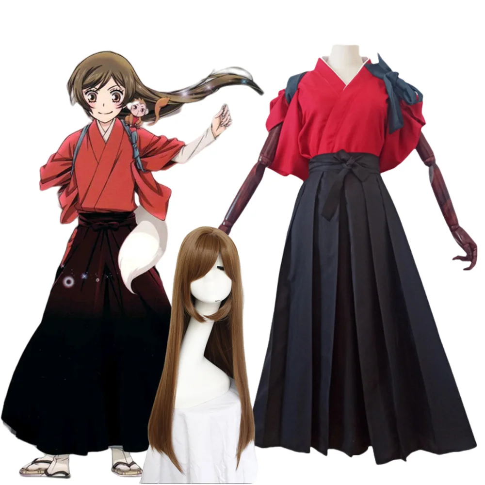 Momozono Nanami Cosplay Kamisama Love Kamisama Kiss Costume Wig Kimono Set