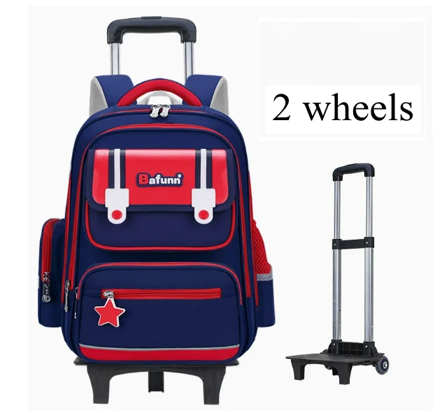 School wheeled backpack Bag For Girls School Trolley backpacks bags for boys primary school Children School Rolling backpacks