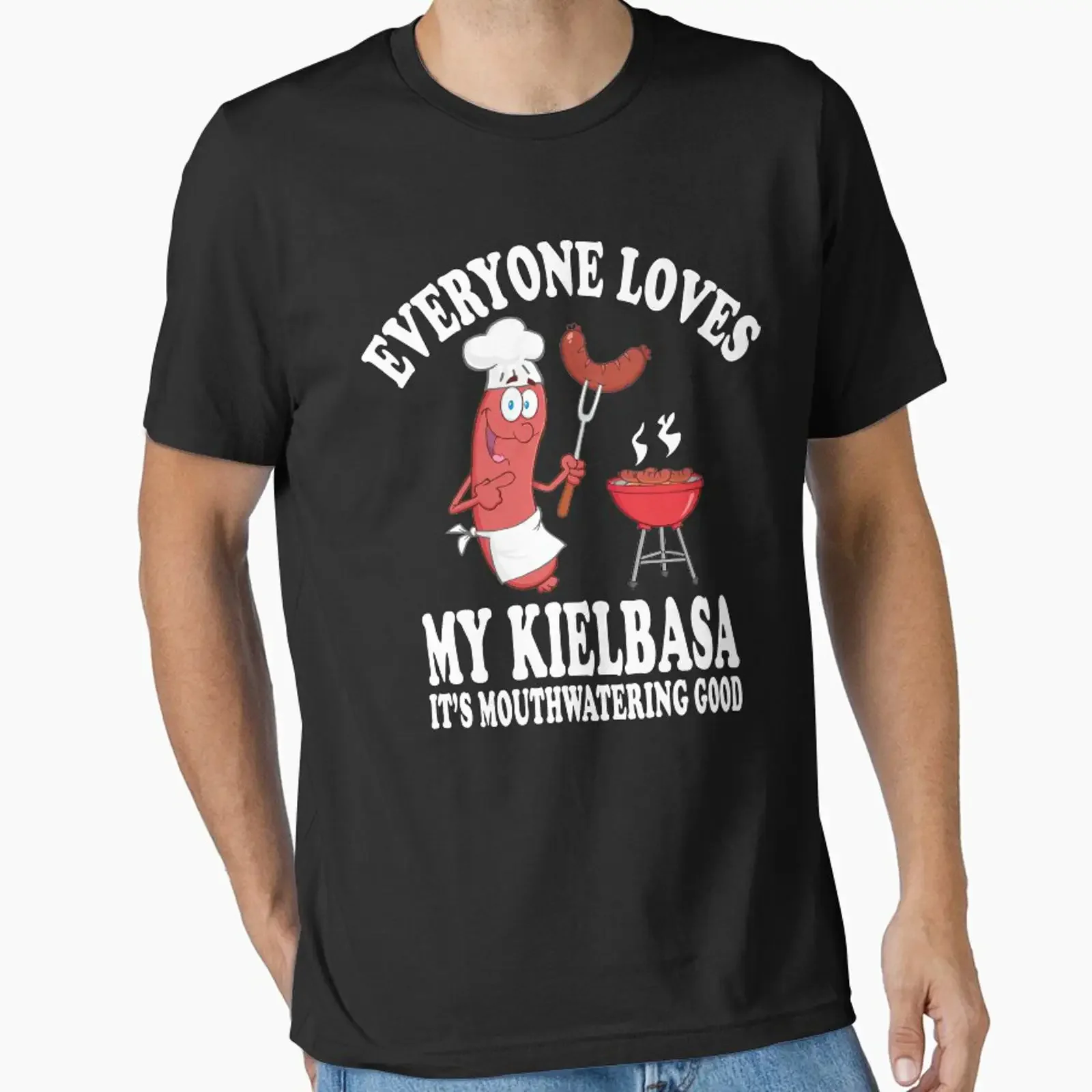 Everyone Loves My Kielbasa designed and sold by cbd16 vintage Washed designer clothes Casual Stretched Breathable fashion