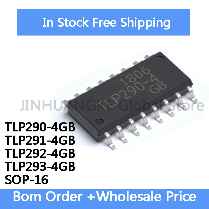10Pcs TLP290-4GB TLP291-4GB TLP292-4GB TLP293-4GB TLP291-4 TLP290-4 TLP292-4 TLP293-4 SOP-16 IC In Stock Wholesale