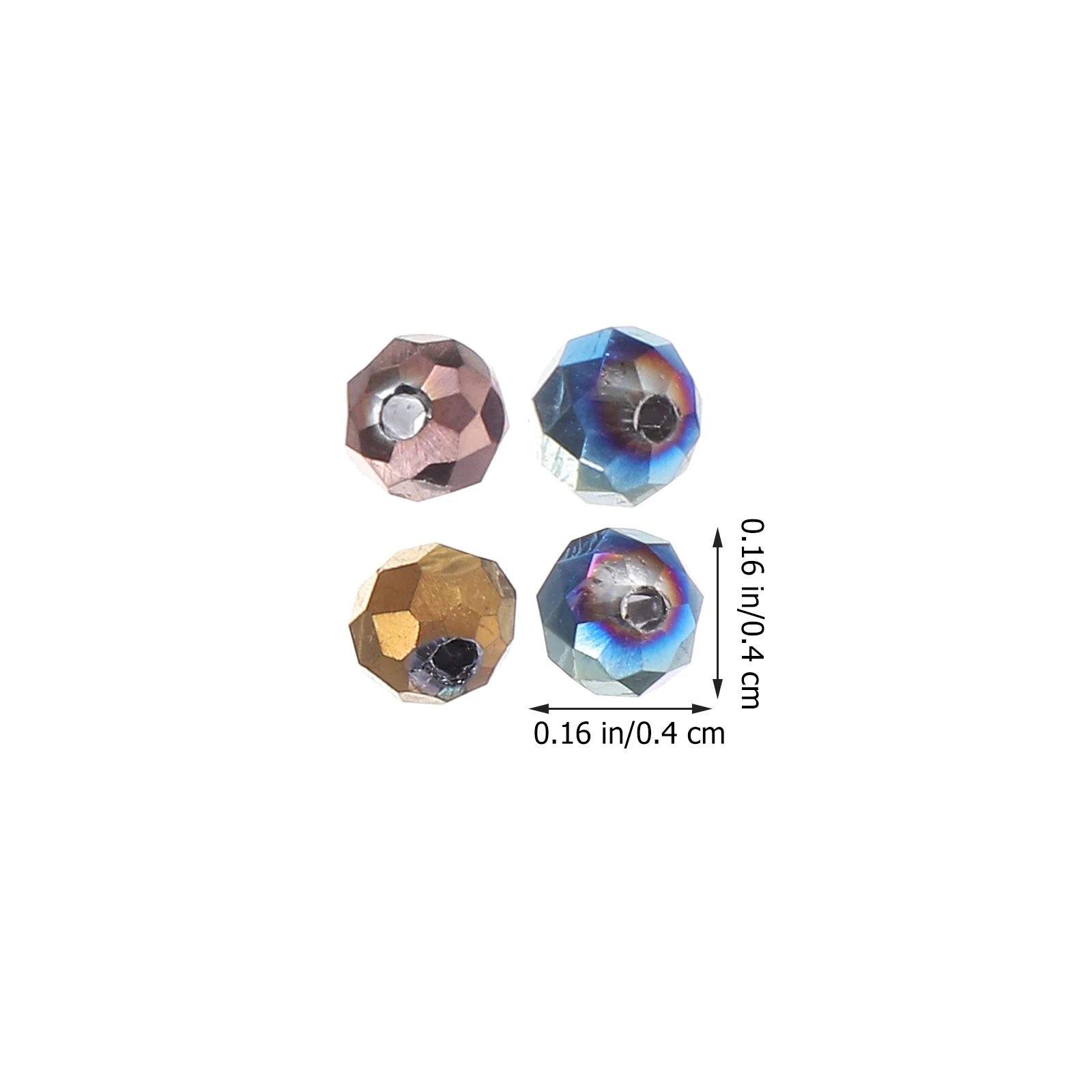 Wheel Flat Bead Accessories Beads for Crafts Bracelet Making Jewelry Spacer Necklace Glass