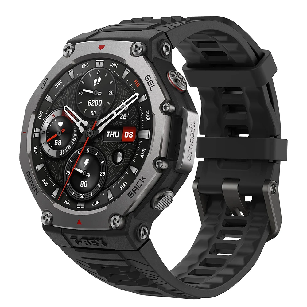 

Amaz Fit T-Rex 3 1.5'' Amoled 2,000nit Display 3 Weeks Battery Life Dual GPS 10ATM Rugged Outdoor Smartwatch