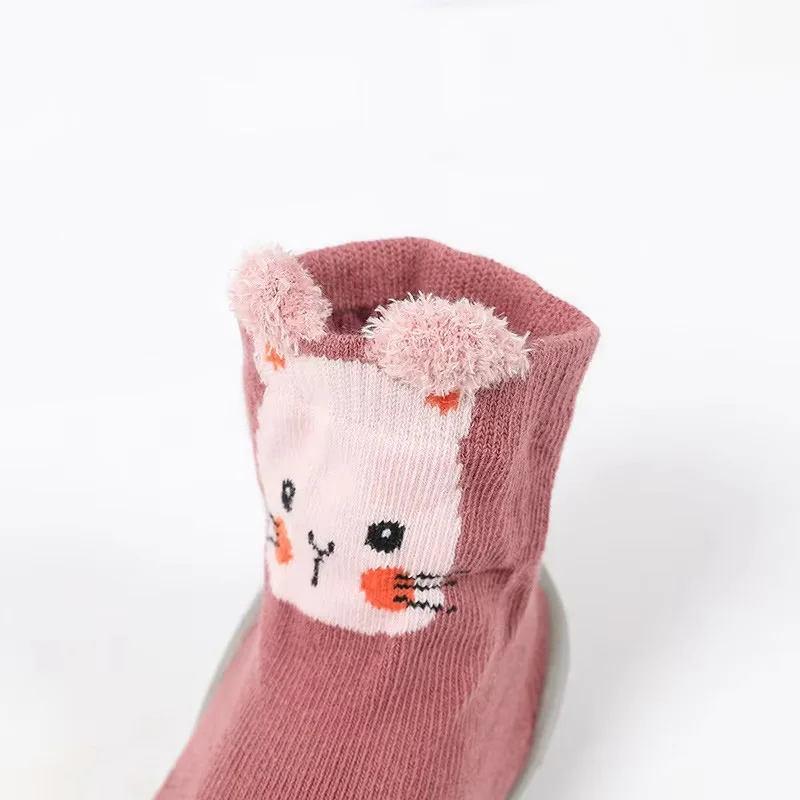 Babysocken, Schuhe für Kinder, Kleinkinder, Lauflernschuhe, Tiermuster, weiche, rutschfeste Sohle, atmungsaktive Gummi-Bodenschuhe für Jungen und Mädchen – Detail 9