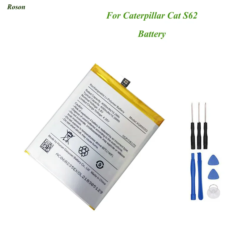 Roson For Caterpillar Cat S62 Battery 4050mAh 100% New Replacement Parts Phone Accessory Accumulators