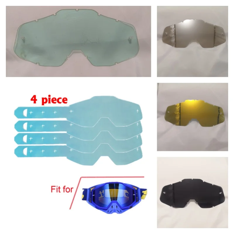 

New Off road Motorcycle Windshield Replacement Lens Thickened Lens HD Riding Anti UV and Anti Sand