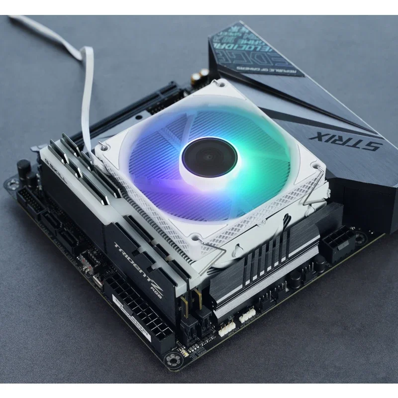 JONSBO HX4170D CPU クーラー 4 ヒートパイプ下向き圧力超薄型 ITX ケースラジエーター LGA1700 115x 1200 AM4