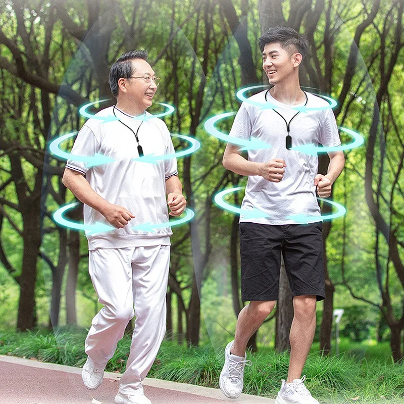 NEW!A61I Hanging Neck Air Purifier, Stylish Personal Wearable Mini Portable Negative Air Purifier Black