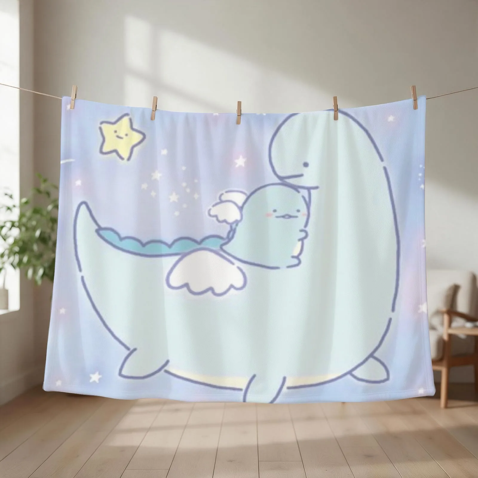 Sumikko Gurashi Tokage and momy Throw Blanket couch cozy soft plush fuzzy picnic outdoor blanket
