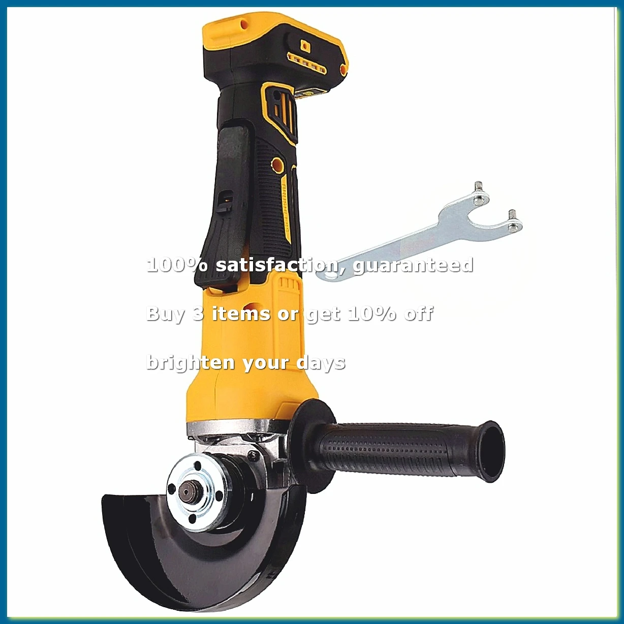 ●125mm Brushless Angle Grinder for 18V 20V Battery Cordless Grinding Machine Cutting Woodworking Tool (No Battery)
