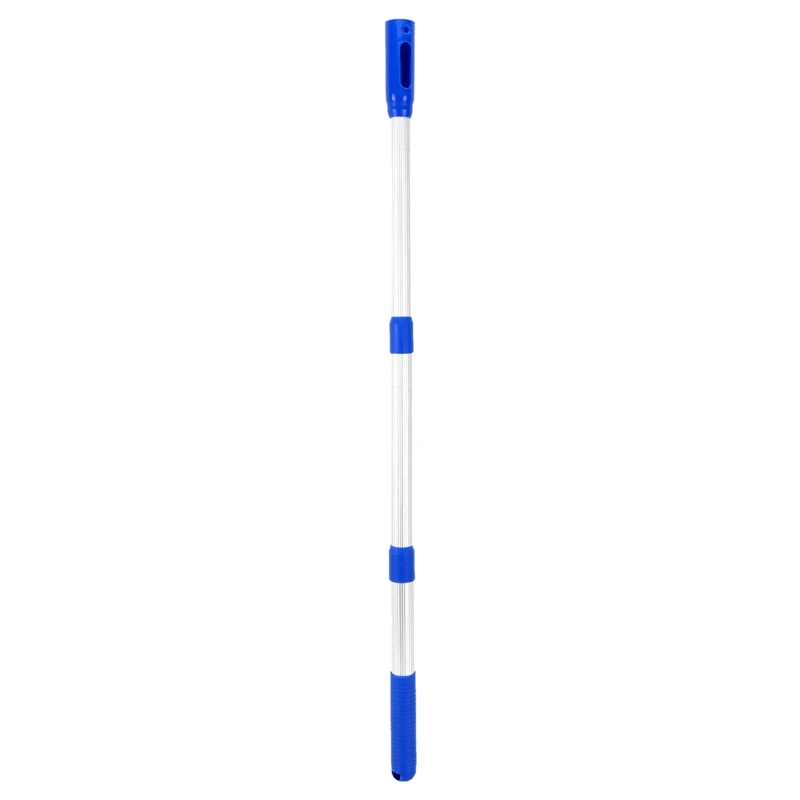 

45 Inch Telescopic Swimming Pool Pole 3-Section For Leaf Skimmer Mesh Rake Net Grip Handle For Swimming Pool Cleaning