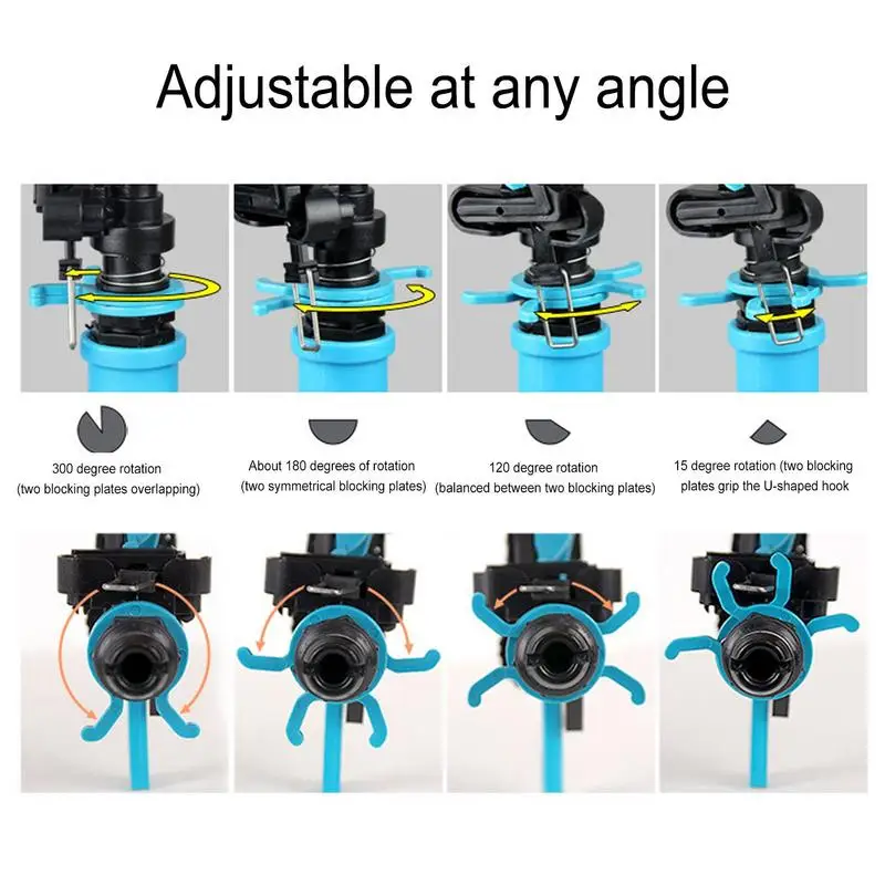 庭用自動芝生スプリンクラー、水、360度、回転、1個