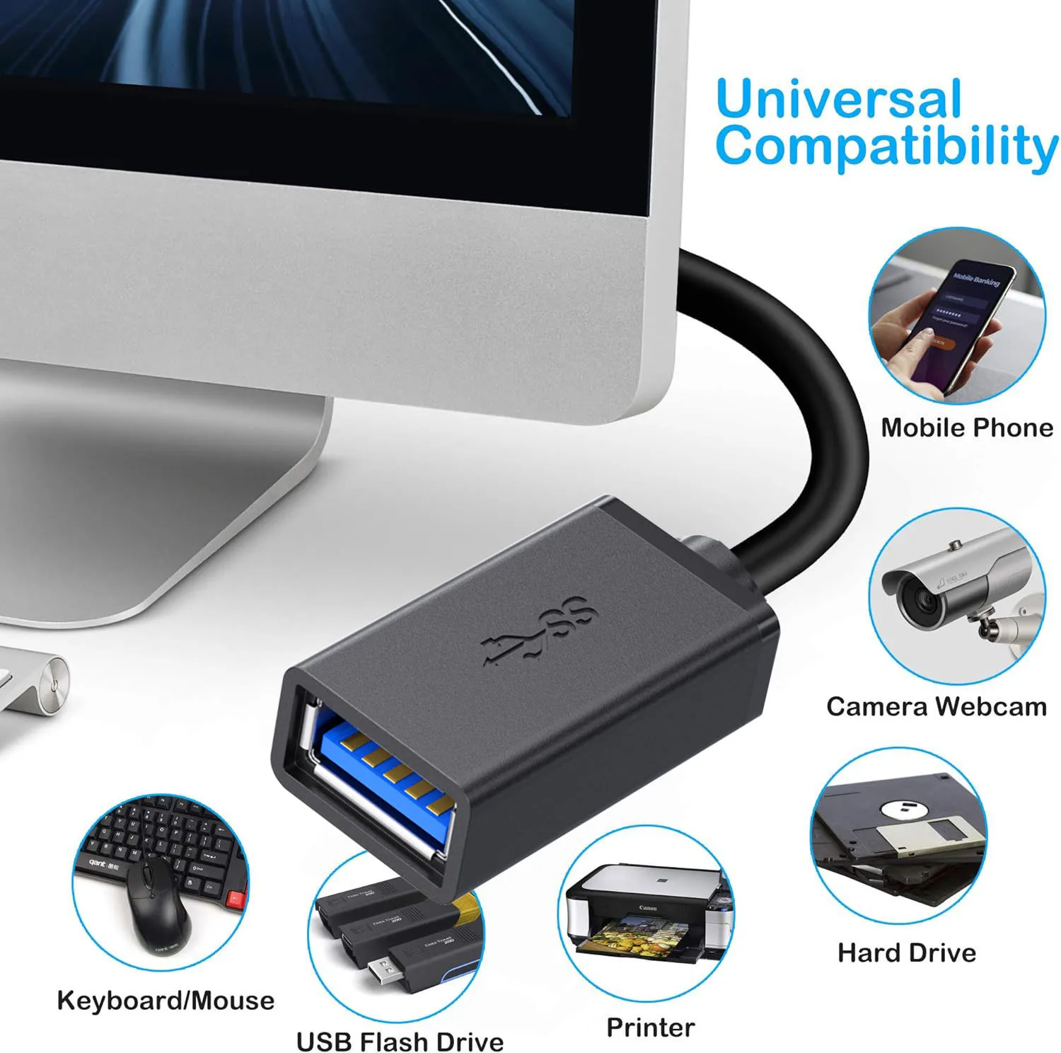 USB 2.0/USB 3.0 تمديد كابل USB 2.0 USB 3.0 ذكر إلى أنثى تمديد الحبل USB 2.0/USB 3.0 كابل نوع ذكر إلى أنثى USB 3 #5