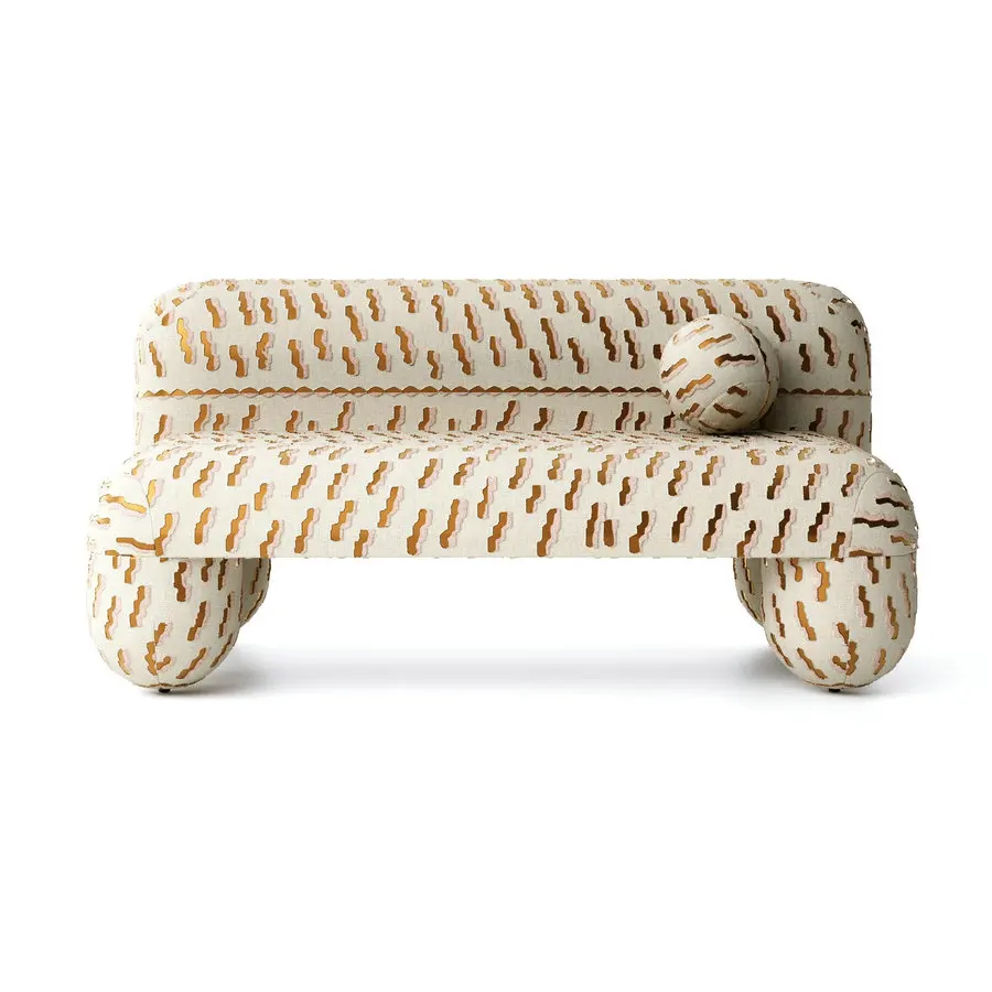 Velvet curved decorative small comfortable sofa set furniture sofa
