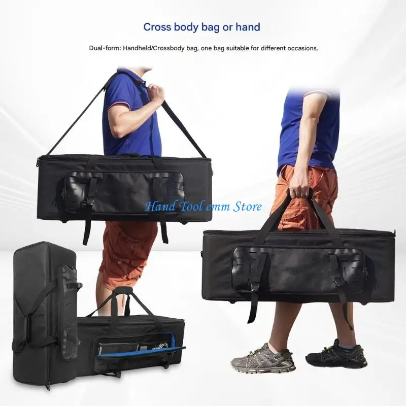 

H37F Large Capacity Crossbody Tripod Bag For Photography Lighting Sound Gears Box