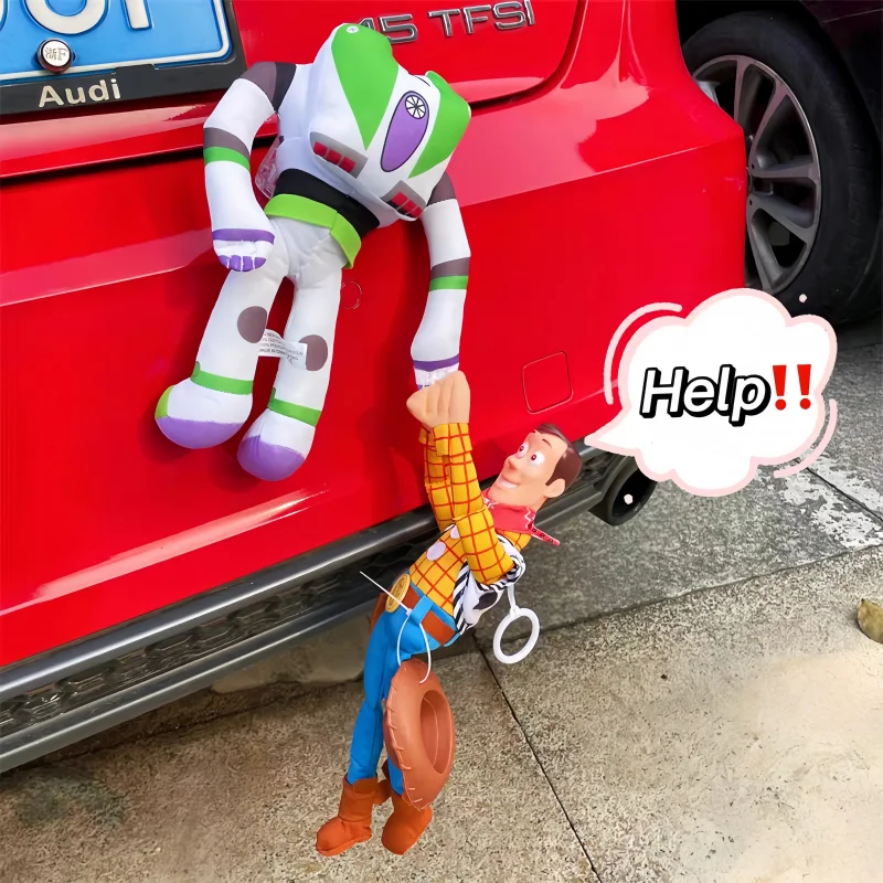 

2026 Hot Story Hot Sherif Woody Buzz Lightyear Car Dolls Plush Outside Hang Toy Cute Auto Accessories Car Decoration Model Gifts