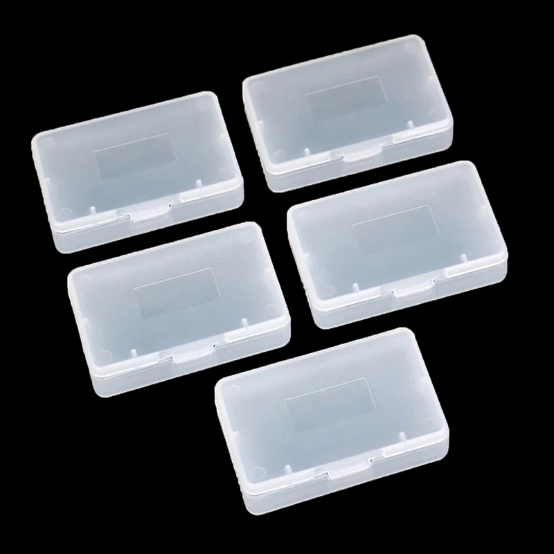 5Pcs Transparent Game Storage Box Card Collection Protection Anti Dust Cover Cartridge Game Case For Game Boy Advance GBA GBASP