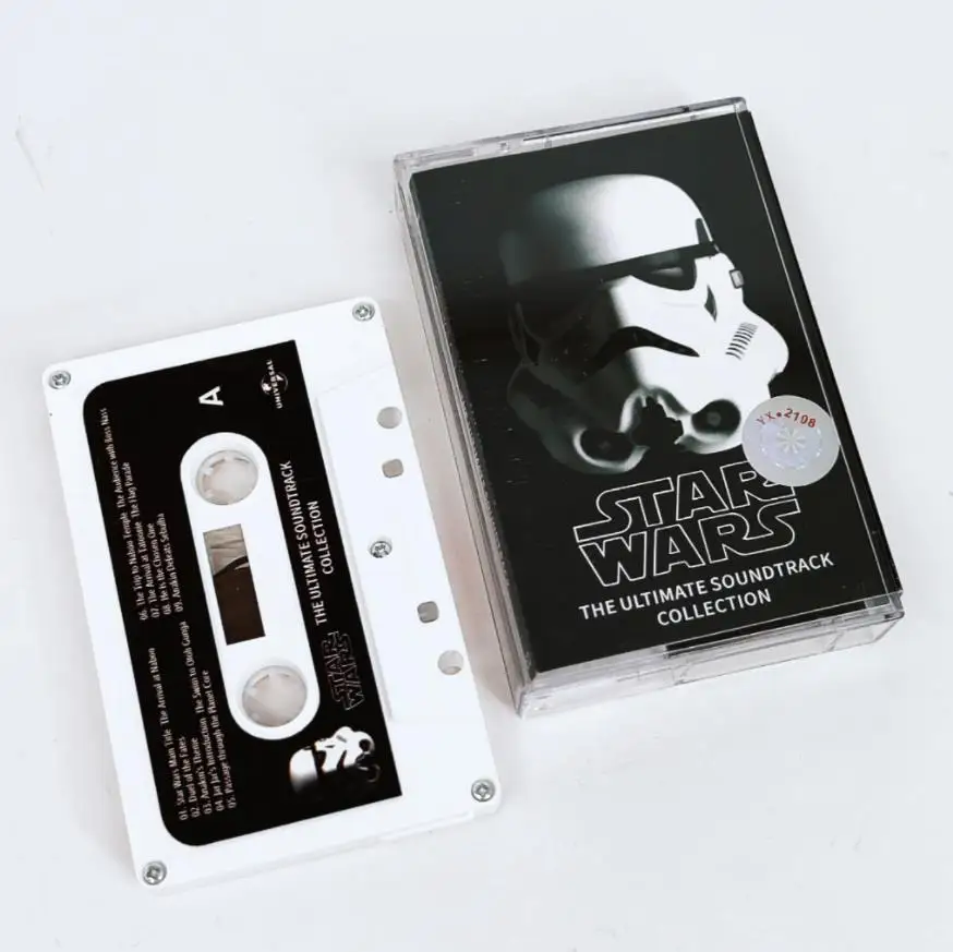 Anime Star Wars Stormtrooper Music Tape Anakin Skywalker Darth Vader Album Cosplay Soundtracks Box Walkman Recorder Car Cassette