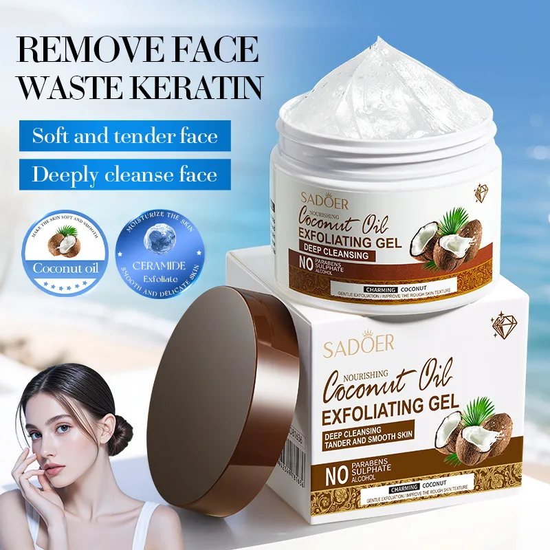 

Coconut Oil Exfoliating Gel 140g Smooth Skin Nourishing Deep Cleansing Smooth Skin Jam Facial Scrub Plant Extracts Clean Pores