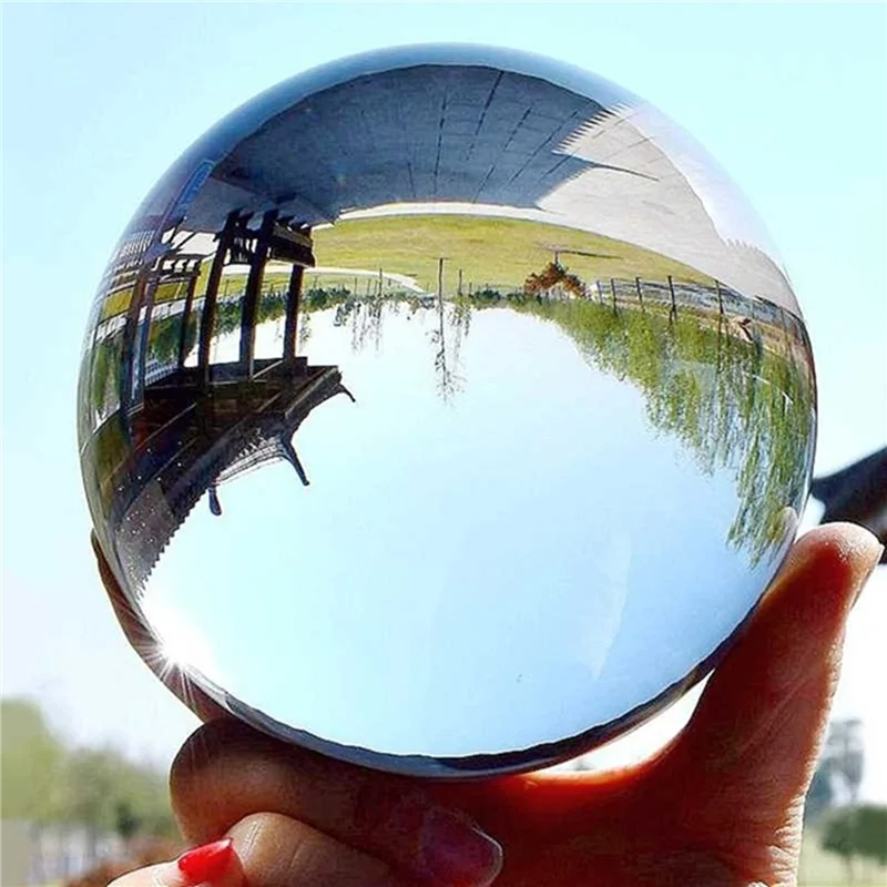 

【Favorite!】6Pcs 40Mm Clear Glass Crystal Ball Healing Sphere Photography Props Gifts