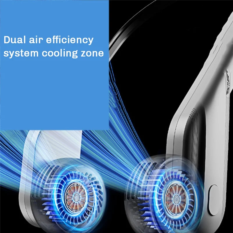 Ventilador de cuello portátil, ventilador Personal portátil recargable de 800Mah con 5 velocidades ajustables, ventilador de cuello para ventas al aire libre