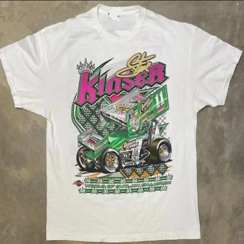 Vintage Steve Kinser World Of Outlaw Sprint Car T Shirt