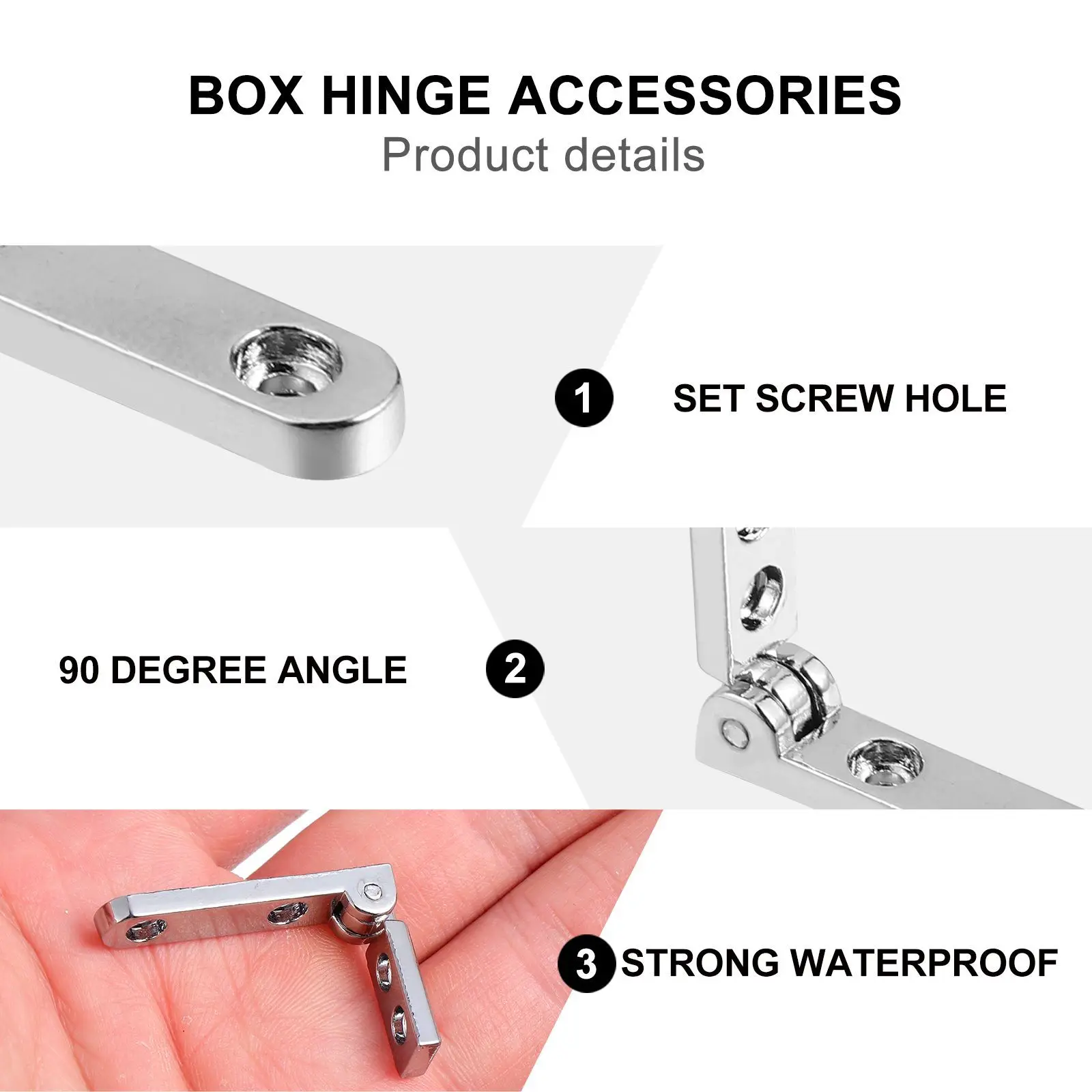 

10Pcs Mini Zinc Alloy Jewelry Box Hinges Rustic Wood Box Hinges Rustproof Furniture Parts Accessories Rustic Hinge