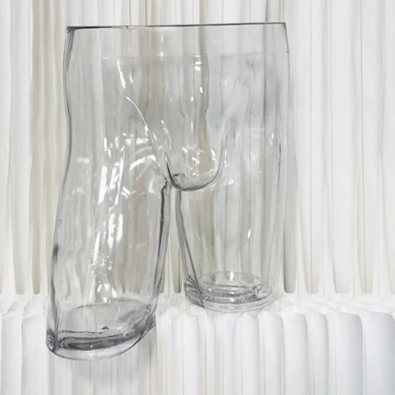 

Transparent male Panty model buttocks plastic underwear photography live broadcast display 3D cutout props M00646K