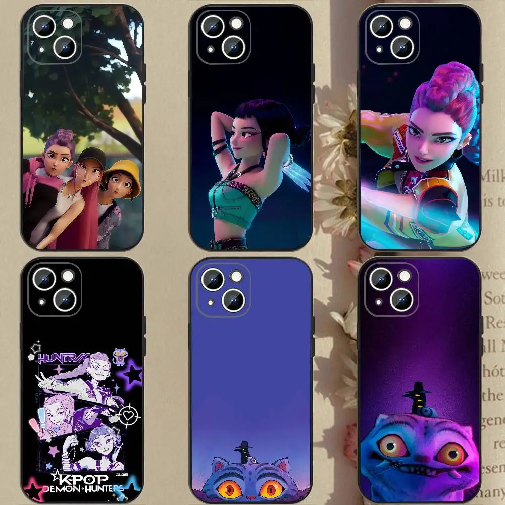 حافظة هاتف KPop D-Demon H-Hunters مصنوعة من السيليكون الناعم لهاتف آيفون 17 إير 16 15 14 13 12 11 Plus Pro Max Plus