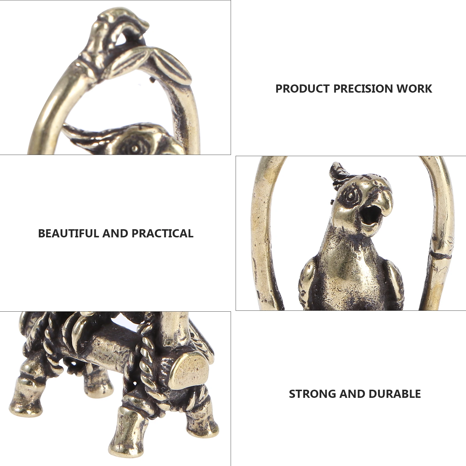 

Parrot Shape Pendant 5 1x2 5cm Solid Brass Decorative nament Tea Pet Adornment Stylish Accessories Jewelry Craft