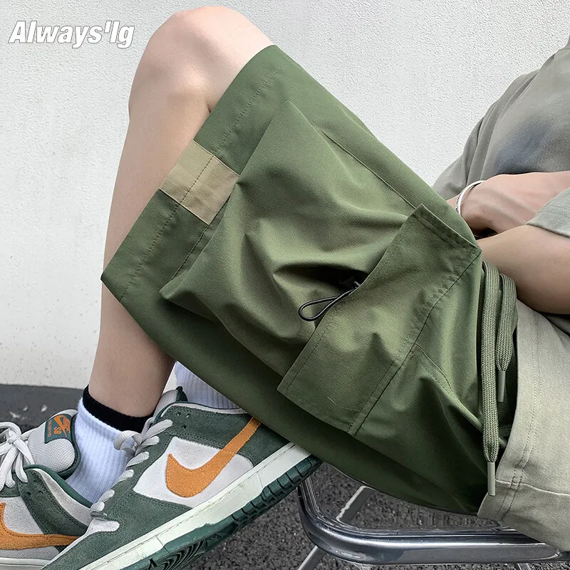 

Мужские шорты-карго M-XXXXXL Plus с несколькими карманами, прочные, для работы и активного отдыха, летние, повседневные, уличный стиль, на шнурке, коллекция 2026 года