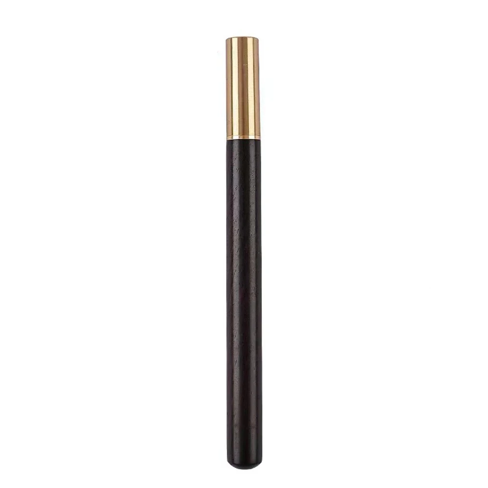 1PCS Vintage Wood Body Ballpoint Pen Brass Ball Roller Pen Metal Cap Ball Pen Stationery School Business Gifts Supplies - view 6