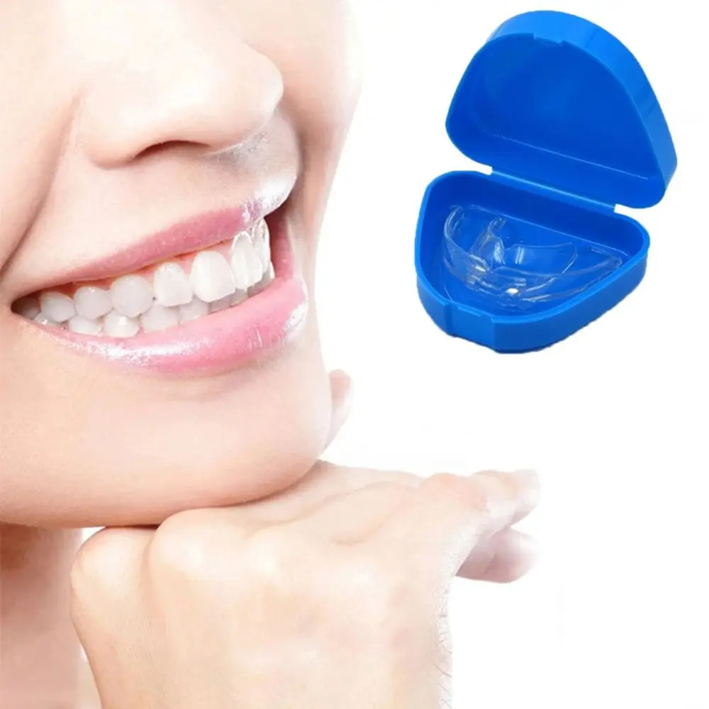 New Snap-fit Catch Artificial Tooth Organizer Keep Dry Portable Denture Bath Box Solid Color False Teeth Storage Box