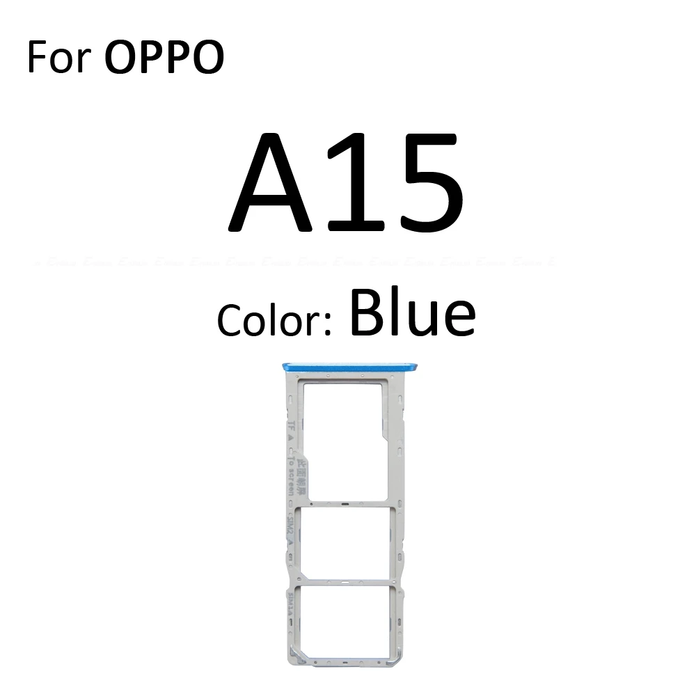 Sim Card Micro SD Card Tray Socket Holder Slot Container Connector Adapter Reader Parts For OPPO A15 A15s A17 A17k
