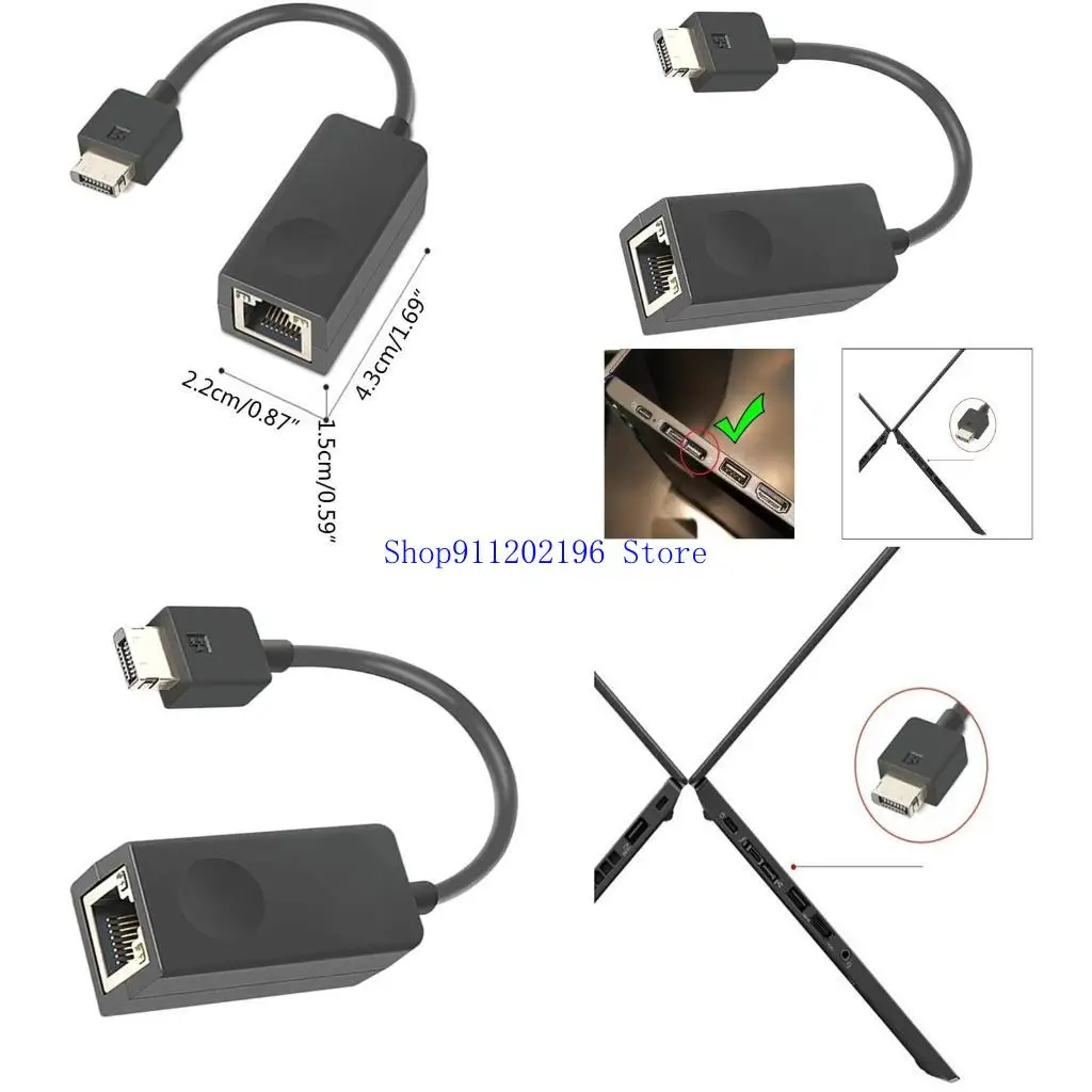 

P82A Gen2 Ethernet Extension Advension Dongle Cable для X1C 2018 P14S P15S P43S Ноутбук
