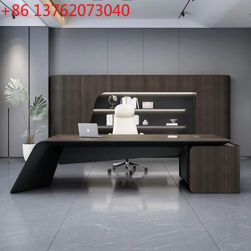 

180 to 360 cm Top luxury designer president boss Desk table computer desk office Room desks Tables pliante home furniture