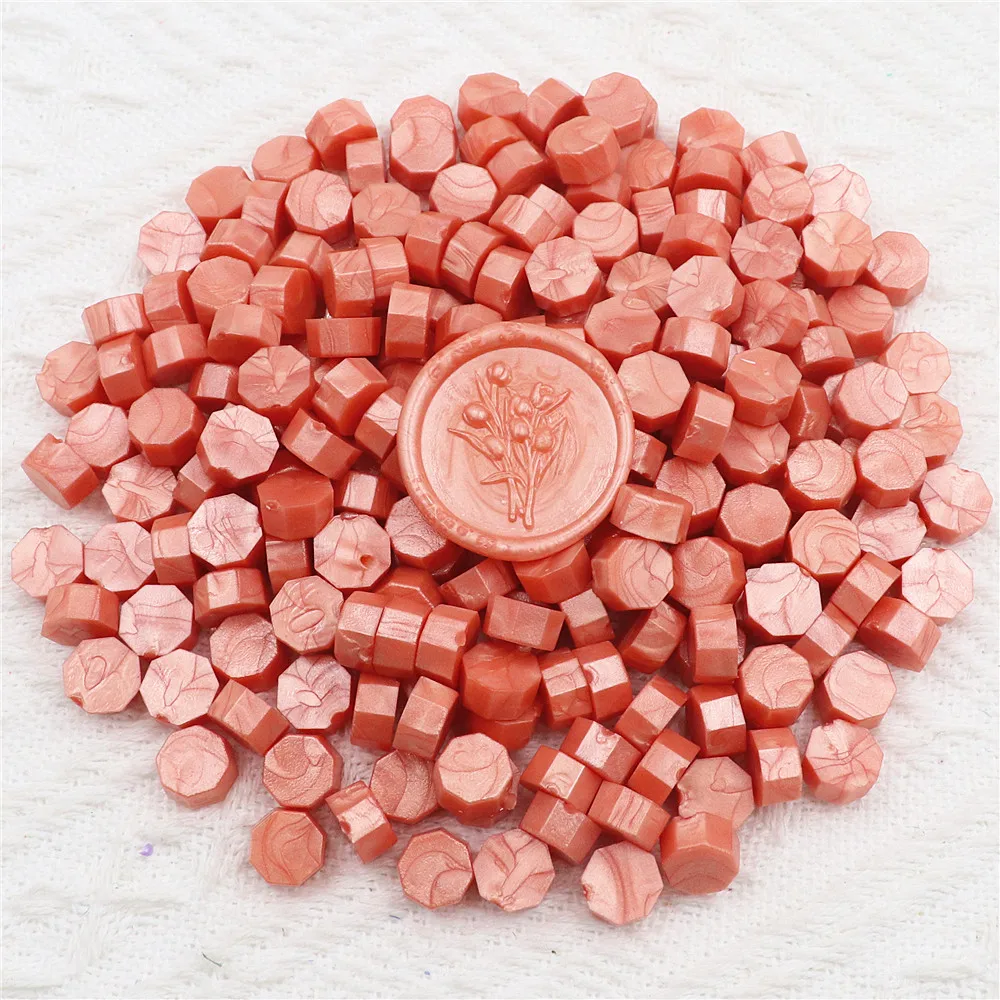 200 stks Octagon Zegellak Kralen voor Lakzegel Stempel voor Scrapbooking Kaarten Enveloppen Trouwkaarten Geschenkverpakkingen - afbeelding 1