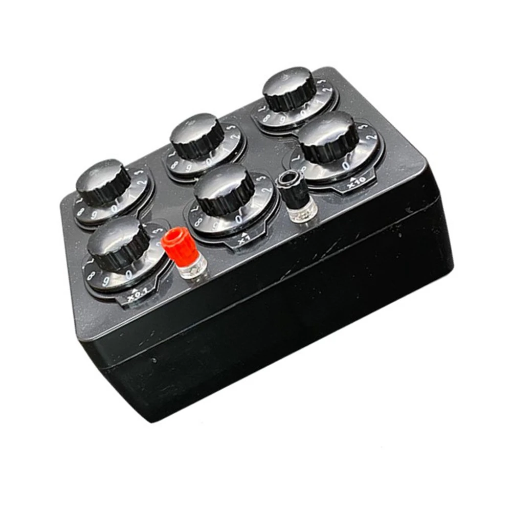 Gfc-0-99999.9 أوم صندوق المقاومة البسيط الدقة متغير العقد المقاوم أداة التدريس صندوق المقاومة التدريس