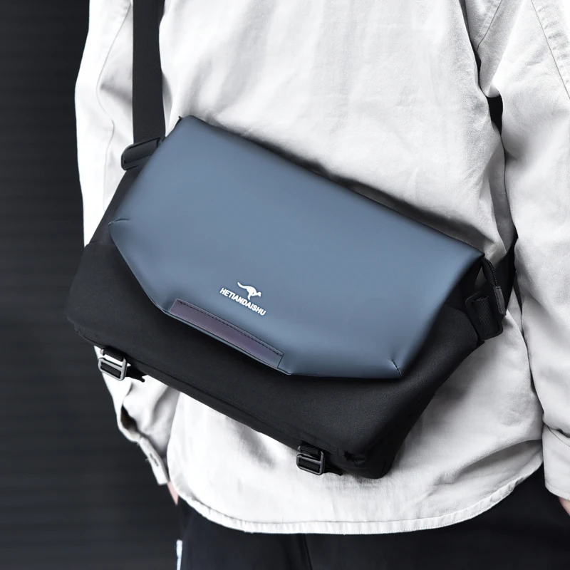 

New Design Travel Crossbody Bag for Men Large Capacity Waterproof Shoulder Bag Male Sling Bag fit Bike with Magnetic Clasp sac