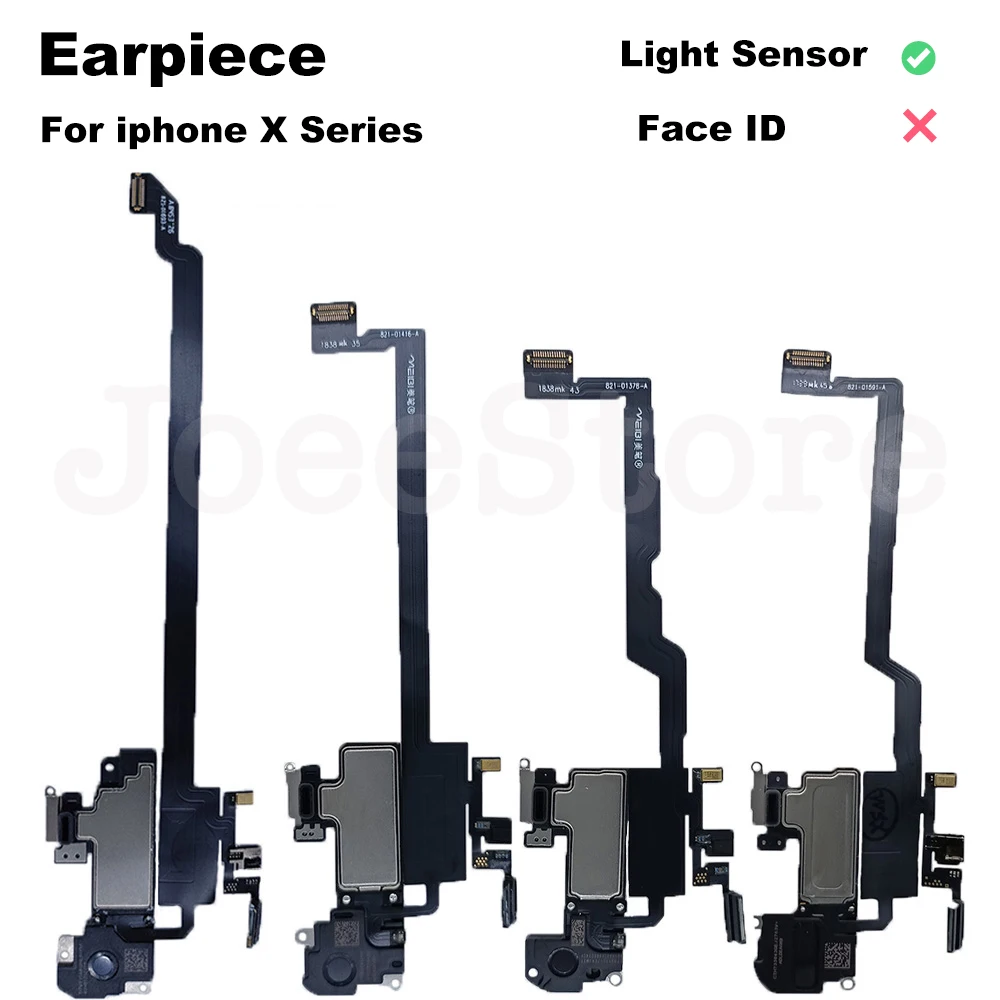 JoeeStore Top Front Earpiece Flex Cable For iPhone 11 12 Pro Max X XS XR Proximity Sensor Original Earphone Speaker Assembly