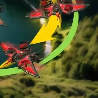 

Rc Plane Pterosaur Remote Control Aircraft Glider 2.4G Foam Airplanes with Led Light Gravity Sensing Aircraft Glider Toys Boys