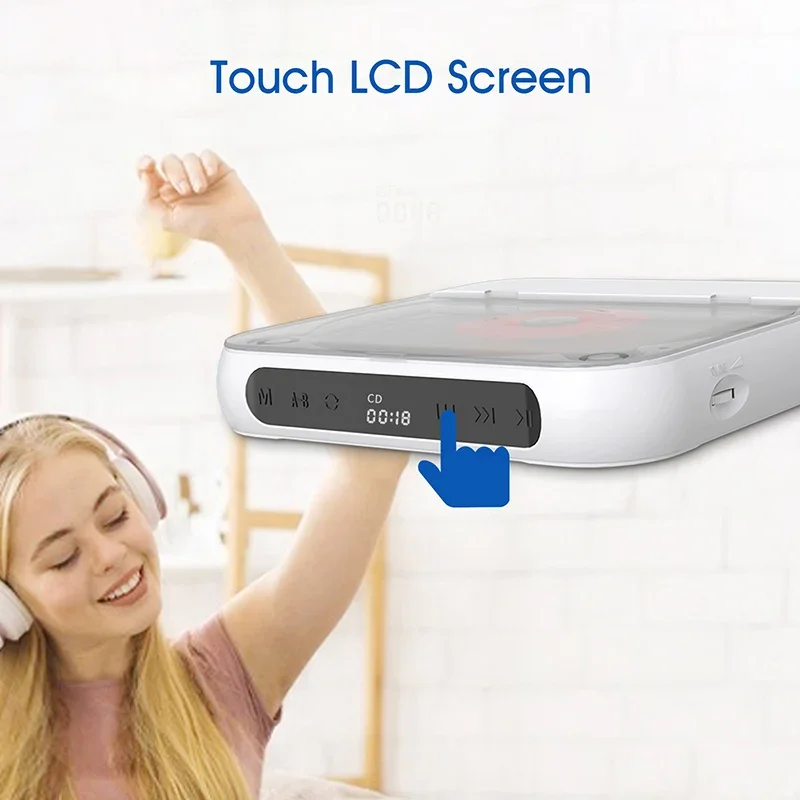 NewFactory High Quality Retro External CD Player Portable Radio Cd Player