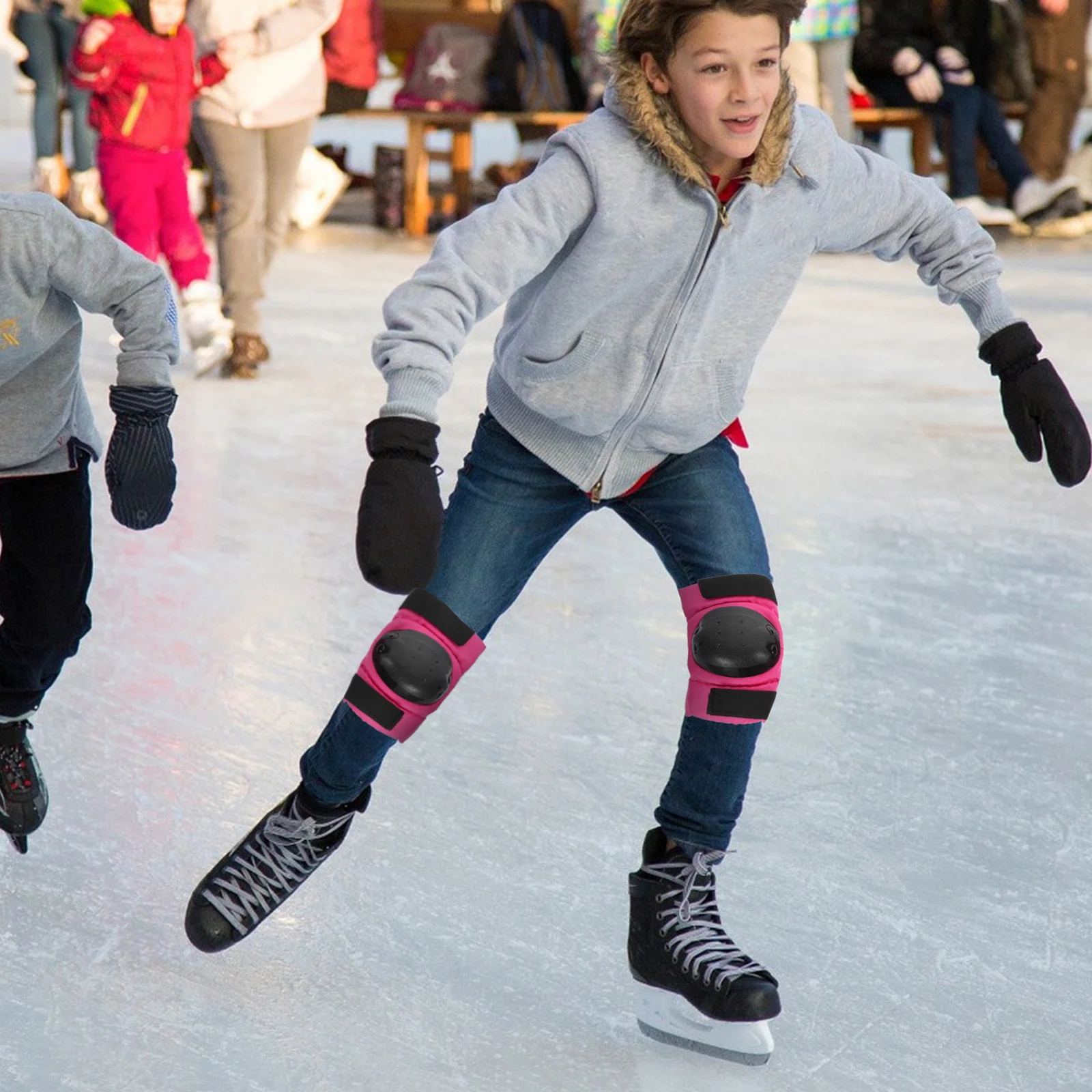 

6Pcs Protective Gear Set Knee Elbow Hand Pads Sports Protector Skateboard Cycling Skating Joint Stabilization Shock