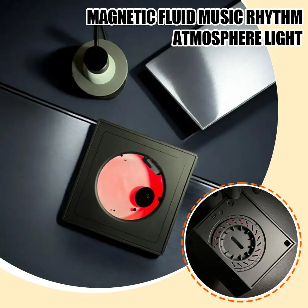 Music Rhythm Lamp Ferrofluid Magnetic Liquid Pickup Equipment Visual Music Magnetic Fluid Pickup Computer Desk Ornaments