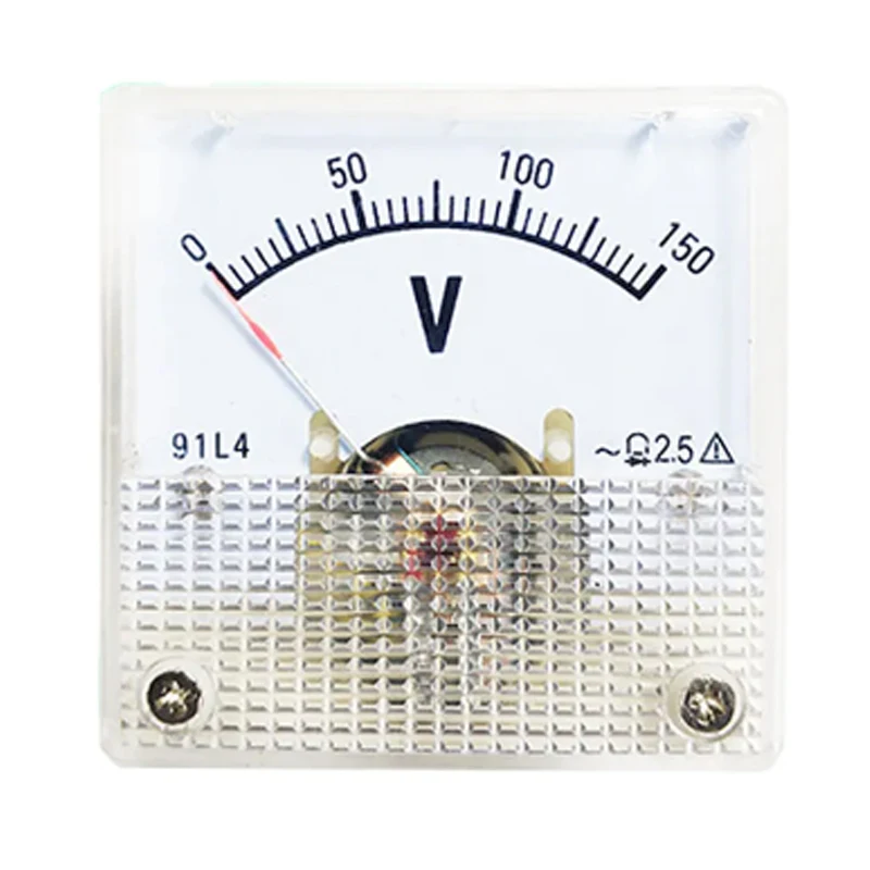 91L4 AC 0-150V 250V 300V 450V 1000V Analog Panel Volt Voltage Meter Voltmeter Gauge 91L4 AC 0-150V