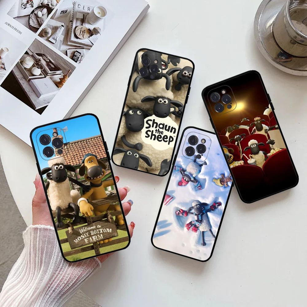 Shaun The Sheep Phone Case For IPhone 16 15 14 13 12 Mini 11 Pro XS Max X XR SE 6 7 8 Plus Soft Silicone Cover