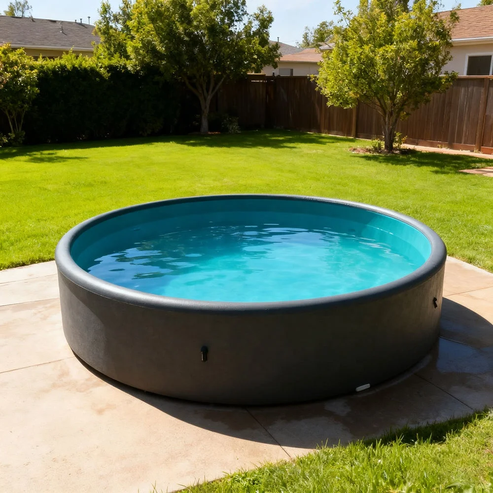 

OEM High Standard Durable PVC Drop Stitch Inflatable Swimming Pool Circle Shape Eco-friendly Outdoor Backyard Use for Adults