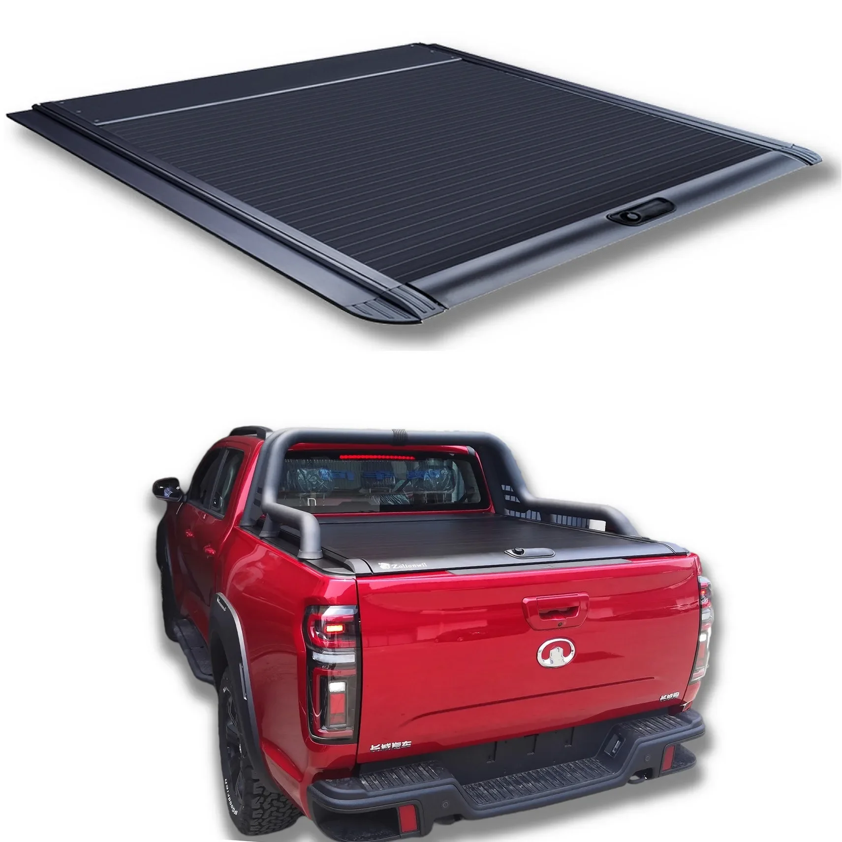 Retractable Aluminum Roller Shutter Roll Up Tonneau Cover Manual Tonneau Cover Pickup Truck bed Covers For Great Wall Gwm Poer