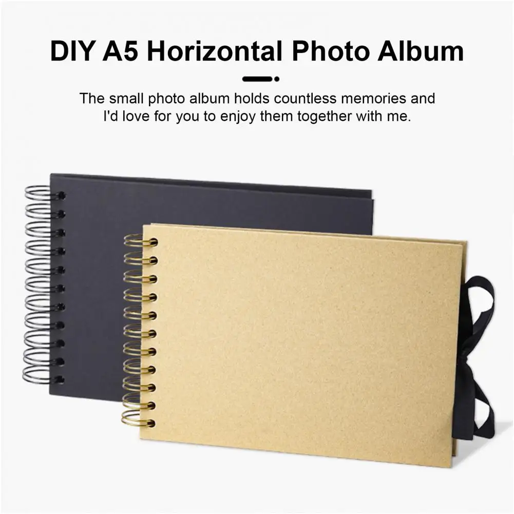 8.5 x 6 Inch DIY Photo Album Commemorative Scrapbook Album 30 Pages Blank Scrapbooks Paper Memory Book for Traveling Birthday