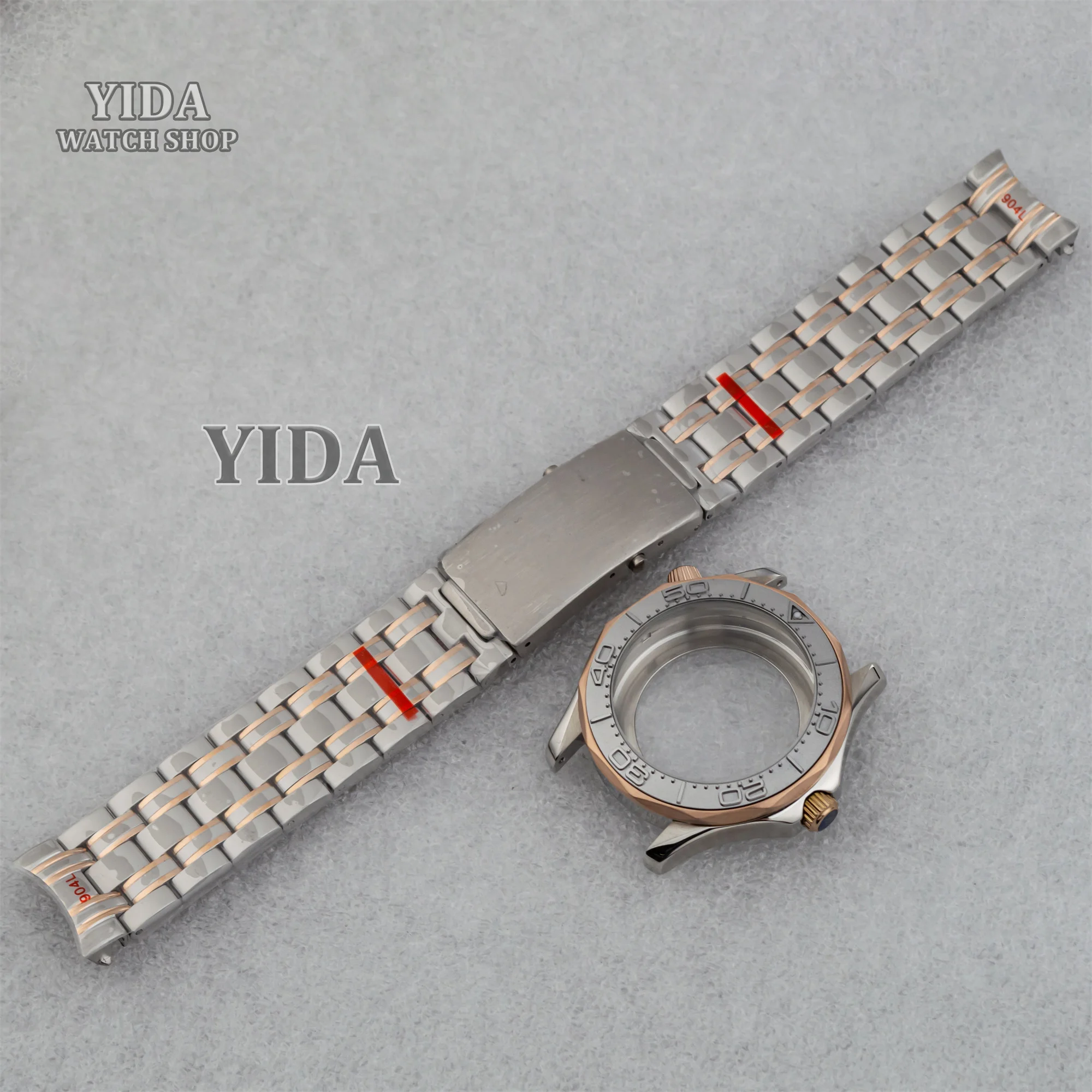 for Seamaster 300 Case Watch Parts 10ATM Waterproof NH35 Modified Case 316L Stainless Steel Band fit NH36 Movement Replacements