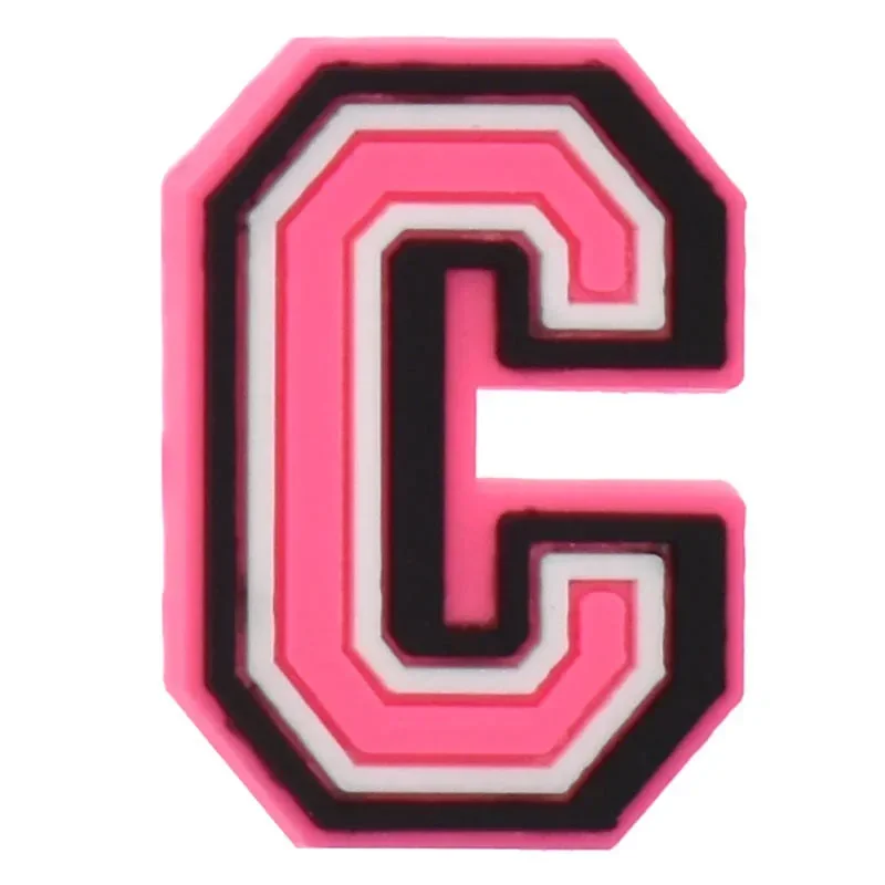 Shoe Charms for Crocs Accessories A B C Letter Shoes Charm for Croc Decorations Pins Men Accessory Jeans Woman Clogs Clips image 3